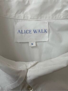Alice Walk Women's White Button-Down Shirt 🤩🤩🤩🤩🤩
